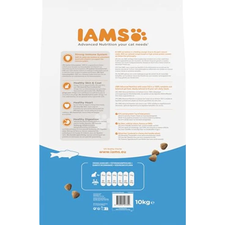 Iams Sparpaket 2 x Großgebinde - Trockenfutter für ausgewachsene Katzen mit Seefisch, 2 x 10 kg – Bild 8