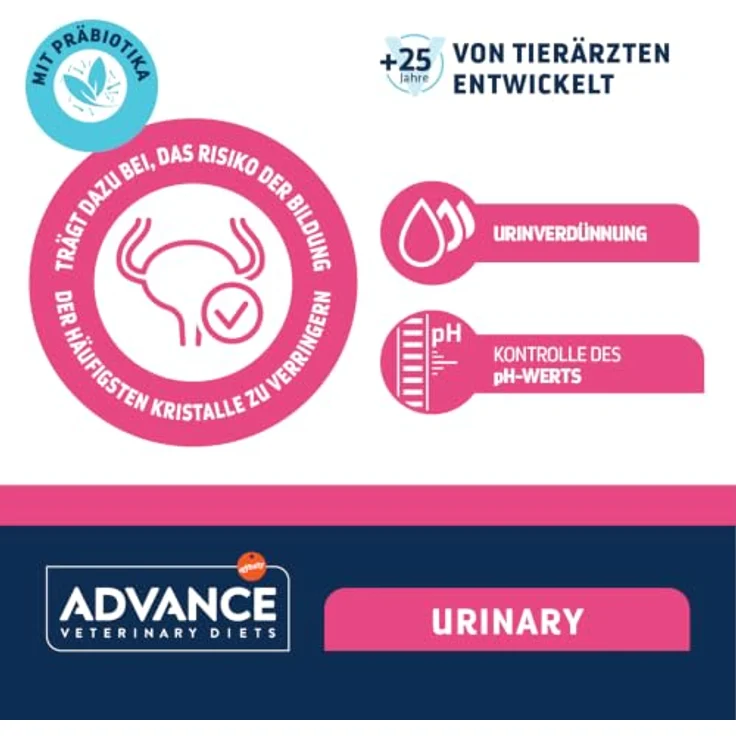 Affinity Advance Veterinary Diets Urinary, Katzenfutter-Multipack für Diät-Alleinfuttermittel, Unterstützung bei Struvitsteinen & Harnwegserkrankungen, 12 x 85 g – Bild 4