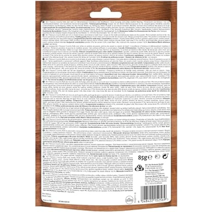 8in1 Flavours Crunchy Rolls, Hunde-Snacks mit Hähnchenbrust, Entenbrust oder Rindfleisch, knusprige Leckerlis, 85 g Beutel – Bild 2