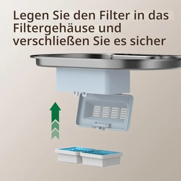 PEKTACO Katzenwasserbrunnenfilter PD-412, 6 Stück Ersatzfilter mit mehrstufigem Filtersystem für gesundes Wasser – Bild 5