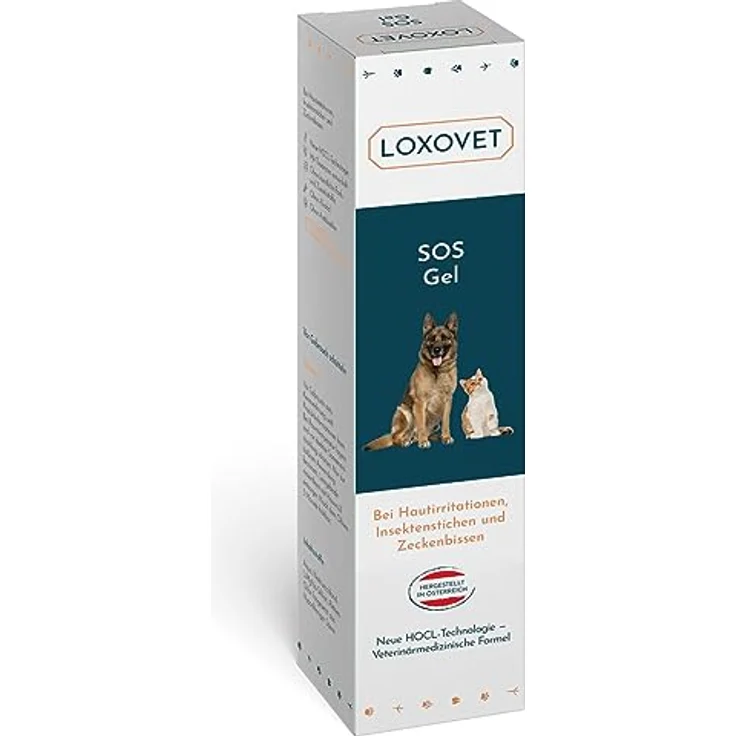 LOXOVET SOS-Gel 100 ml, Wundreinigung und -pflege, entzündungshemmend, schnell einziehend, lindert Juckreiz – Bild 2