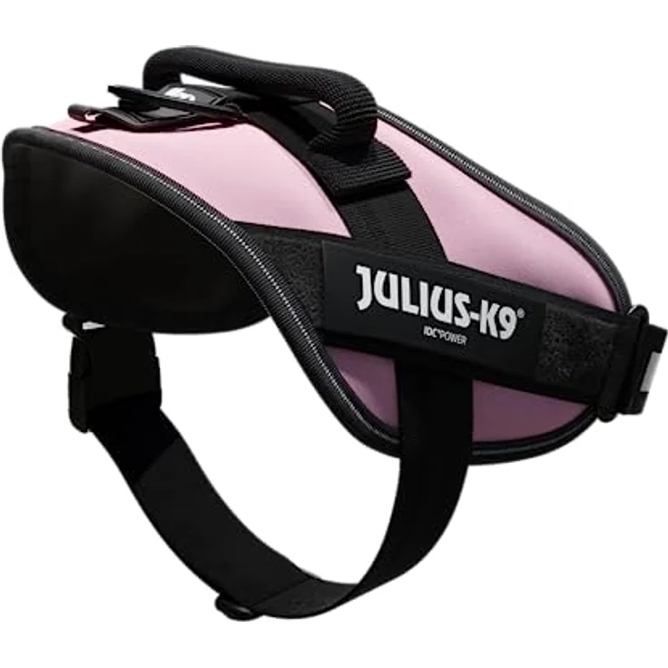 JULIUS K-9 IDC Powergeschirr, Größe M / 0, bruchsichere Fixierungsschnalle, atmungsaktiv, pink – Bild 4