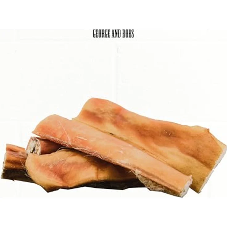 George & Bobs Rinderkopfhaut 1000g, getreidefreier Naturkauartikel für Hunde, 100% Rind, extra hart, natürliche Zahnpflege, ohne Zusätze – Bild 5