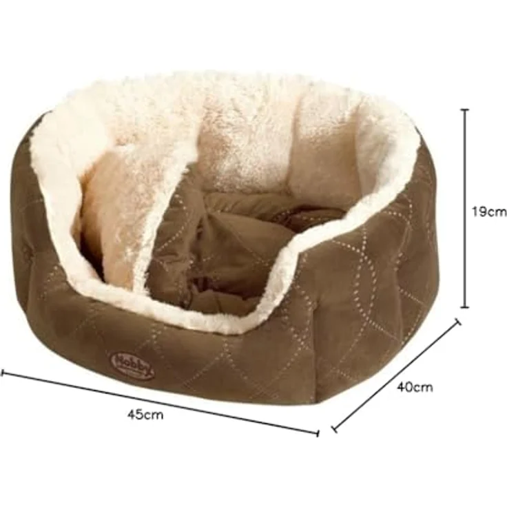 Nobby Komfort Bett CENO beige-braun 45 x 40 x 19 cm – Bild 4