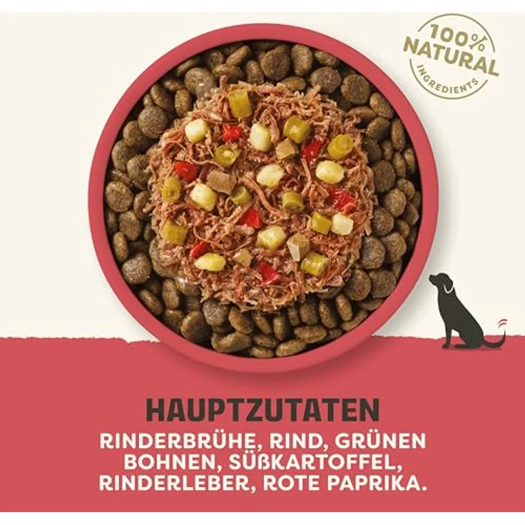 Applaws Taste Toppers, 100% natürliche Wet Hundefutter Topper, getreidefreies Rindfleisch mit Gemüse in Brühe, 12 x 85g Beutel – Bild 4