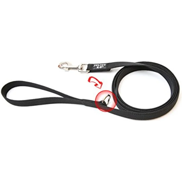 Julius-K9 Hundeleine Super Grip mit Handschlaufe schwarz/grau – Bild 4