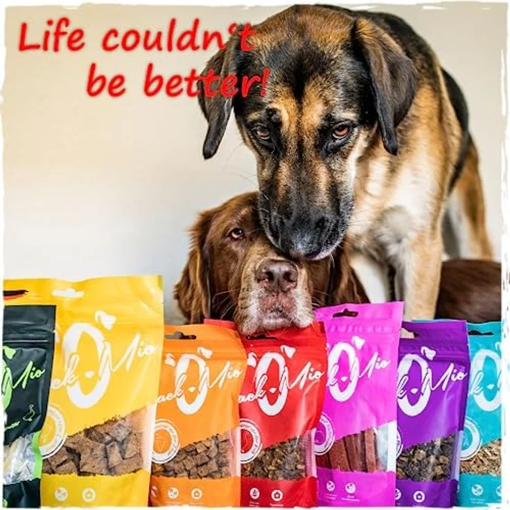 SNACKOMIO SnackOMio – Premium Hundesnack – zarte Fleischstreifen von der Ente, getreidefrei, 1er Pack (125g), lufttrocknet, 100% natürliche Zutaten – Bild 3