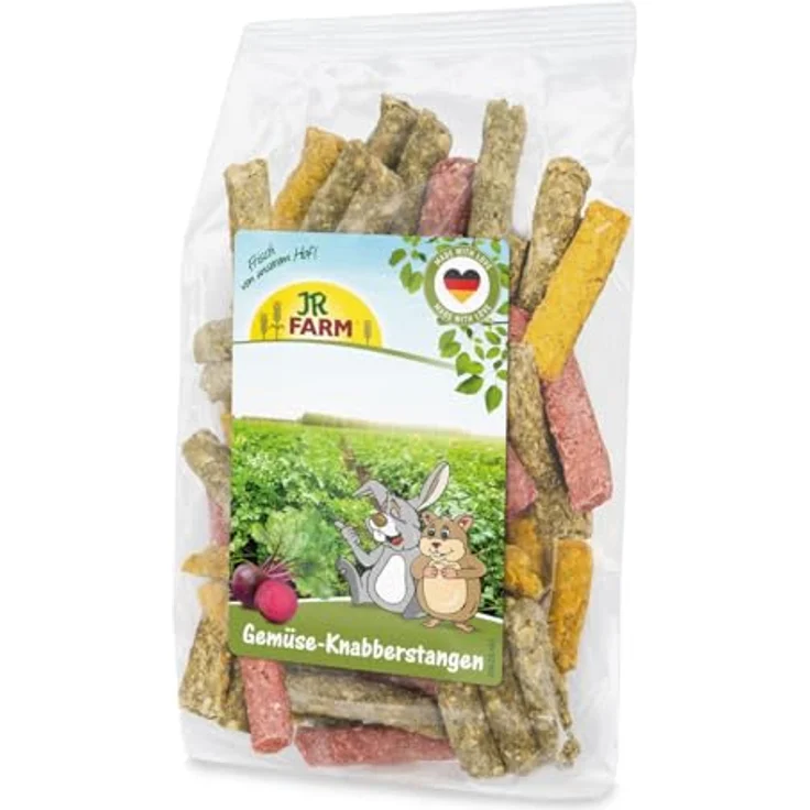 JR Farm Gemüse-Knabberstangen, 125g mit Karotten, Erbsen und Roter Beete, gentechnikfrei, Made in Germany – Bild 1