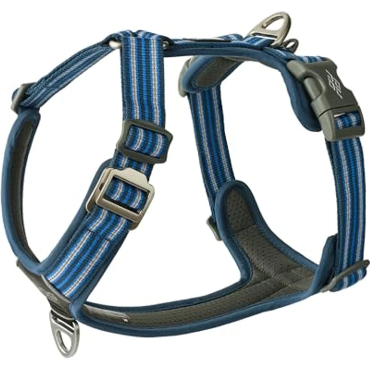 DOG Copenhagen Comfort Walk Air 3.0 Hundegeschirr, Ergonomisches Welpengeschirr mit reflektierendem Besatz, Ocean Blue, XS – Bild 1