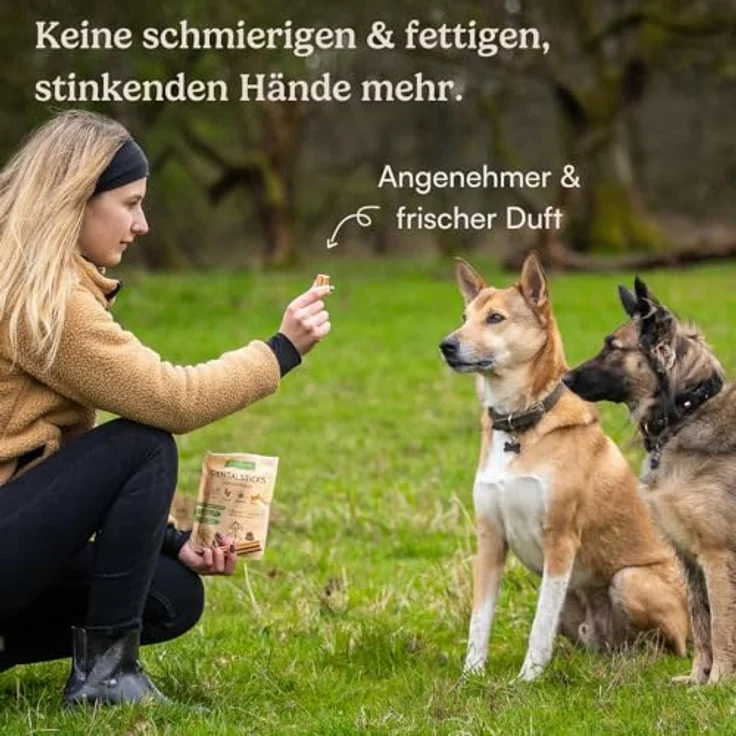 Hunderunde Dental Sticks Traumfänger, 42 STK, vegane Zahnpflege mit Baldrian, Lavendel & Passionsblume, getreidefrei und allergikerfreundlich – Bild 9