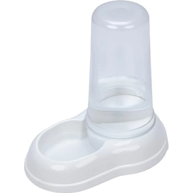Ferplast AZIMUT 600 Futter- oder Wasserspender, 0,6 Liter für Hunde und Katzen, rutschfester Boden, Hygienisch, Weiß – Bild 1