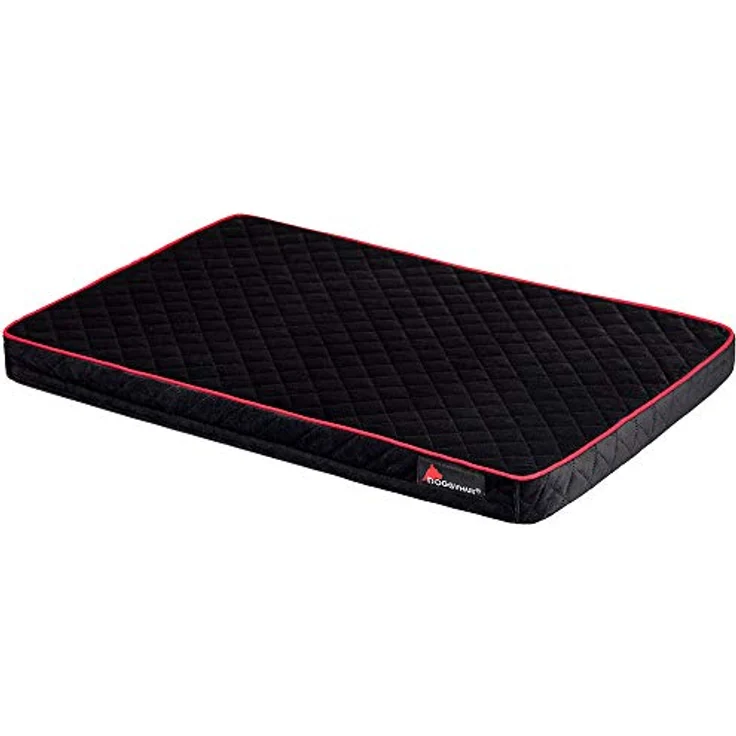 Tiggo Hundematratze DOGGYHUT® XL, für Hundeanhänger XL 80103 und 80106, maschinenwaschbarer Softcover Überzug, 5 cm dicker Schaumstoffkern, rutschfester Boden, 85 x 52 x 6 cm, Schwarz – Bild 1