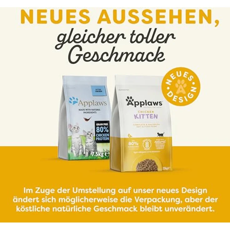 Applaws Kitten Trockenfutter Huhn, getreidefrei, 7.5 kg für Kätzchen von 1-14 Monaten, hypoallergen und vollwertig – Bild 2