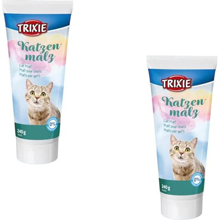 Trixie Katzenmalzpaste, 240 g, natürliche Verdauungshilfe mit Malzextrakt und Ölen – Bild 1