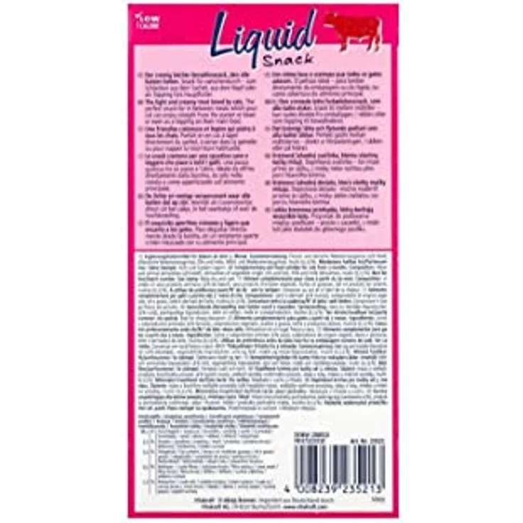 Vitakraft Cat Liquid Snack Rind, Katzensnack mit 11 x 90g, gelartige Konsistenz und Inulin zur Unterstützung der Darmflora – Bild 3