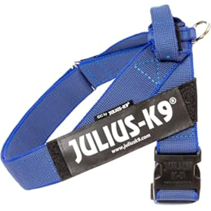 Julius-K9 K9 GURTGESCHIRR GR 1 BLAU 63-8, Hundegeschirr und Leine mit verstellbaren Gurten und reflektierenden Aufschriften – Bild 5