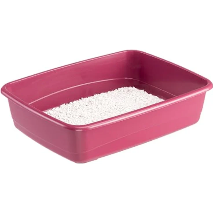 Ferplast Katzenklo Nip 10, offene Katzentoilette aus Kunststoff, leicht zu reinigen, L 46,5 x W 35,5 x H 11,5 cm – Bild 4