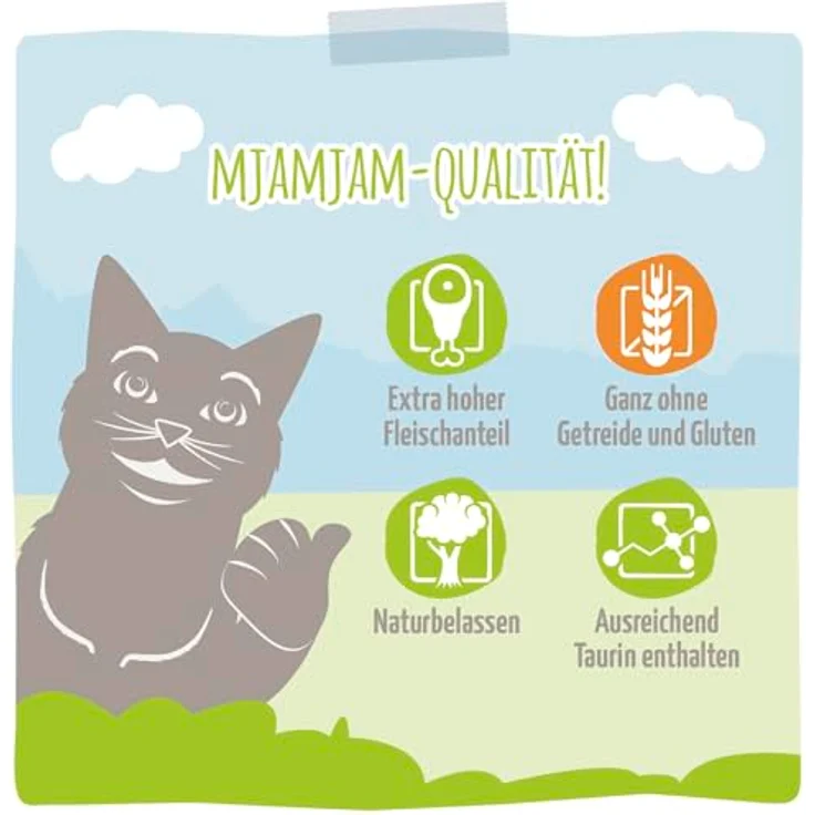 MjAMjAM leckere Mahlzeiten Mixpaket III, Katzen-Nassfutter, getreidefrei, 6 x 400 g – Bild 4