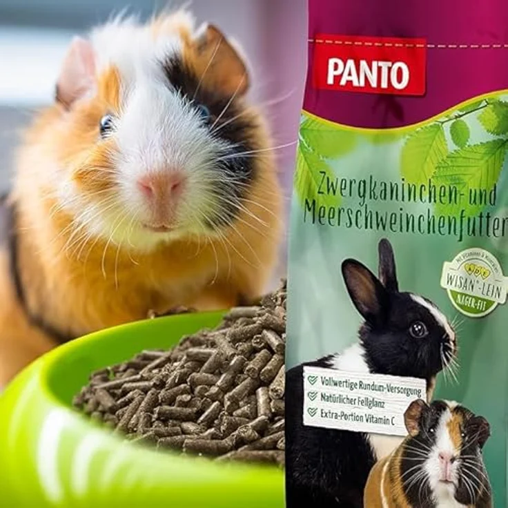 PANTO® Meerschweinchenfutter Pellets, 25 kg, hochwertiges Futter mit Extra an Vitamin C und hohem Faseranteil – Bild 3