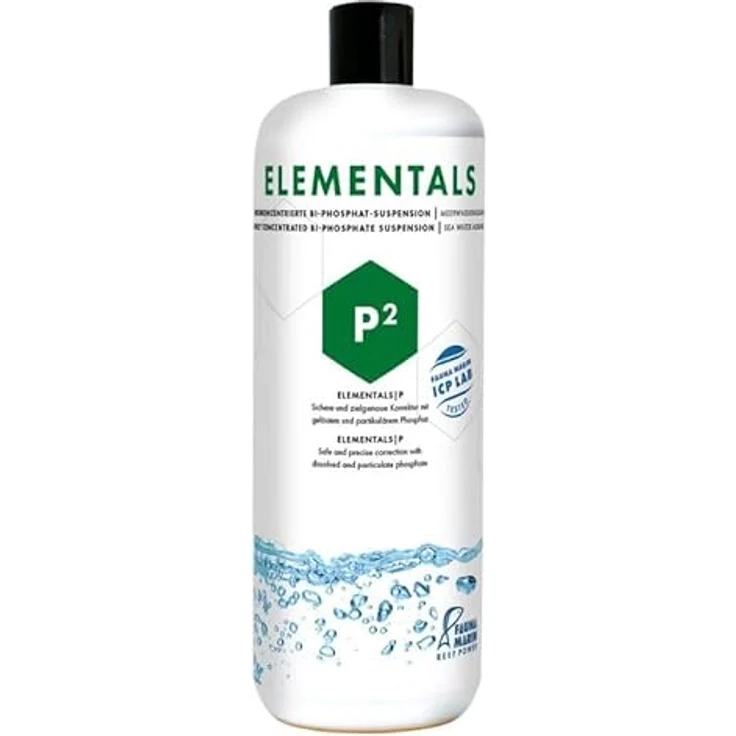 Fauna Marin Elementals P, 1000ml hochkonzentrierte Phosphat-Lösung für Riffaquarien, ideal zur Ausgleichung von Phosphatdefiziten – Bild 1