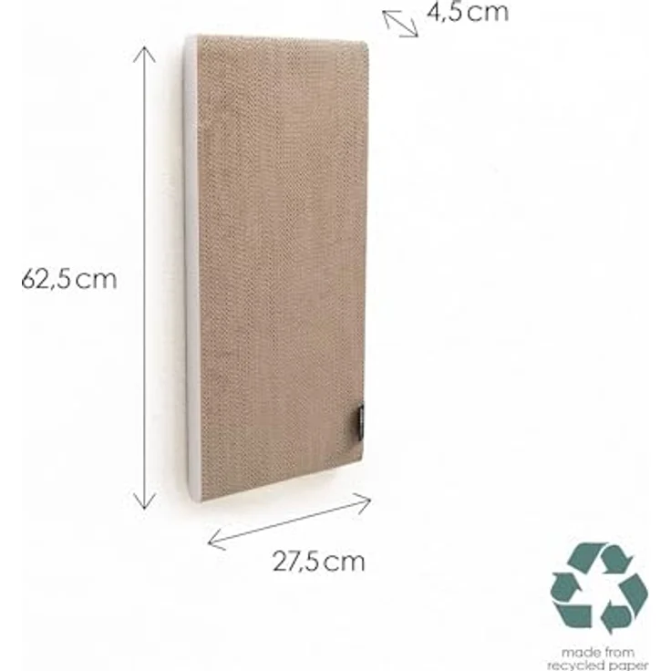 LucyBalu® SCRATCHPAPER Katzenkratzmatte aus hochwertiger Wellpappe | umkehrbares Kratzbrett in weiß | langlebig und nachhaltig – Bild 3