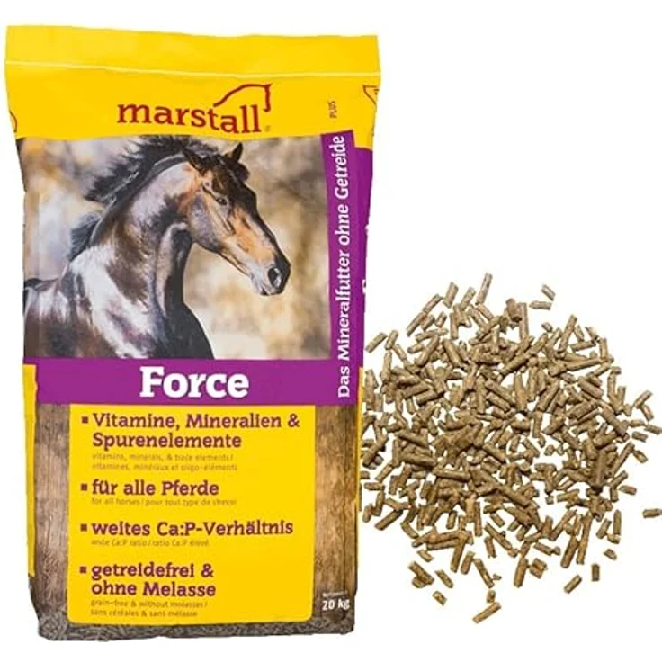 marstall Premium-Pferdefutter Force, getreidefreies Futter mit Mineralien und Vitaminen, 20 kg – Bild 3