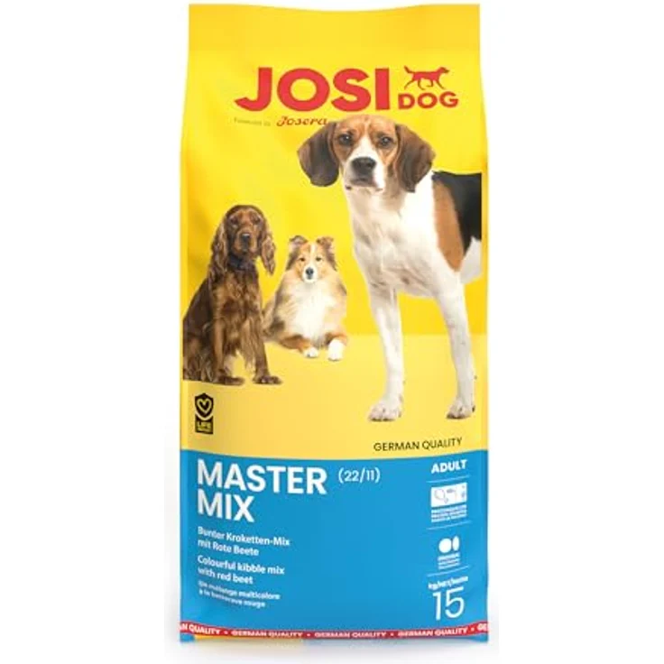 JosiDog Master Mix, Hunde-Trockenfutter, 15 kg, mit bunten Kroketten, ohne Zucker und künstliche Zusatzstoffe, hergestellt in Deutschland – Bild 9