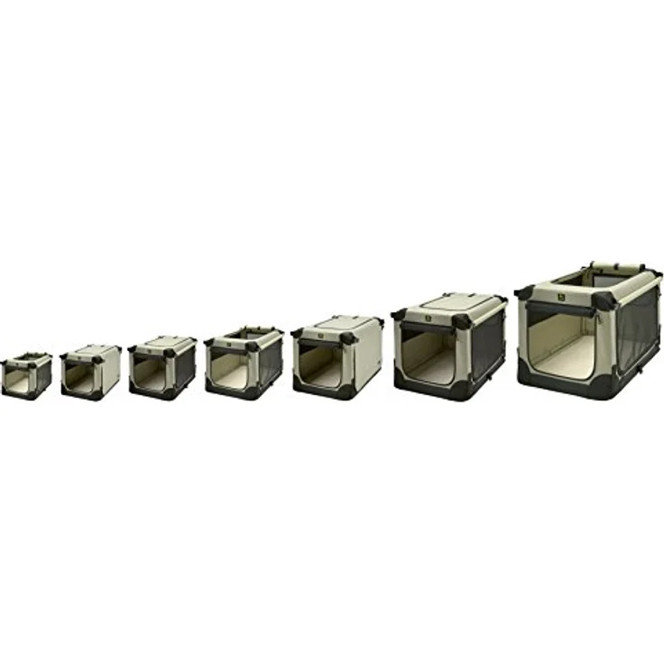 MAELSON Hunde-Transportbox Soft Kennel faltbare Hundebox / Tier Transportbox Beige, in 5 Größen erhältlich, stabil und wasserabweisend – Bild 17