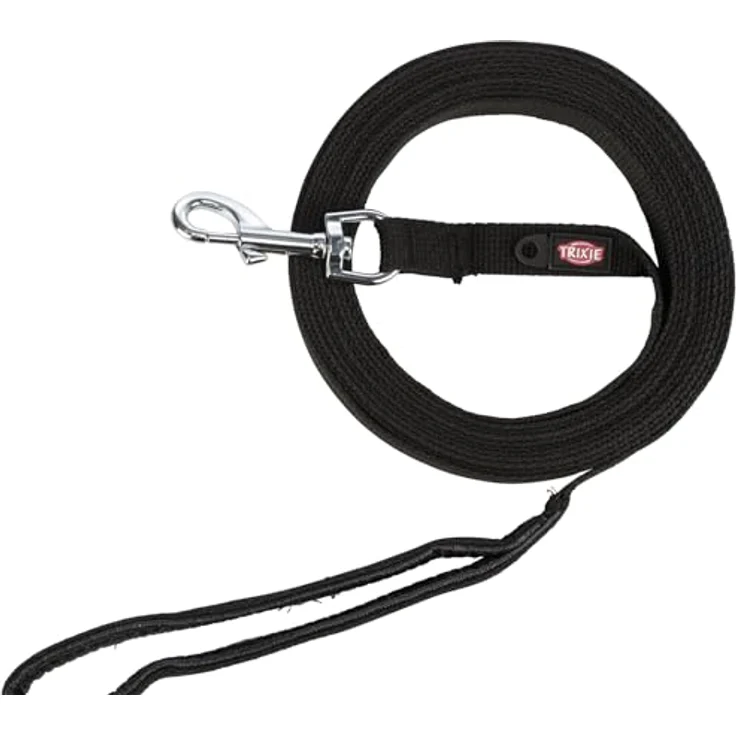 Trixie Schleppleine Gurtband schwarz 5 m/20 mm – Bild 2