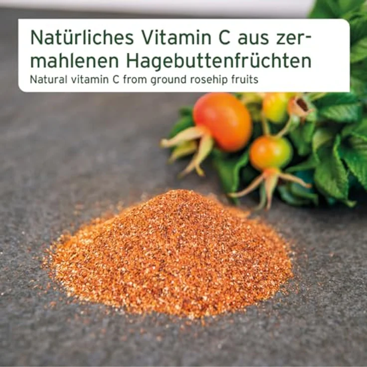 AniForte Hagebuttenpulver 250 g, 100% natürliches Ergänzungsfutter mit hohem Vitamin C-Gehalt zur Unterstützung von Gelenkfunktion und Immunsystem für Hunde und Katzen – Bild 2