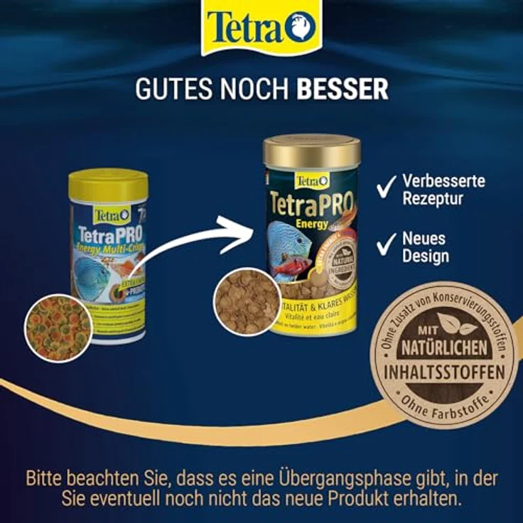 Tetra Pro Energy Multi-Crisps, Premium Fischfutter mit Energiekonzentrat und Vitaminen, 500 ml Dose – Bild 2