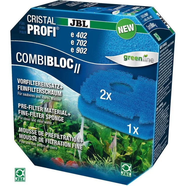 JBL GmbH & Co. KG CombiBloc II CristalProfi e4/7/902, Aquariumfilter mit erneuerbaren Filterschwämmen