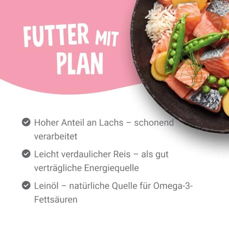 Pets Deli Classic Nassfutter für Hunde mit Lachs, 50% Lachs, 6x750g, ohne Getreide und Zuckerzusätze – Bild 3