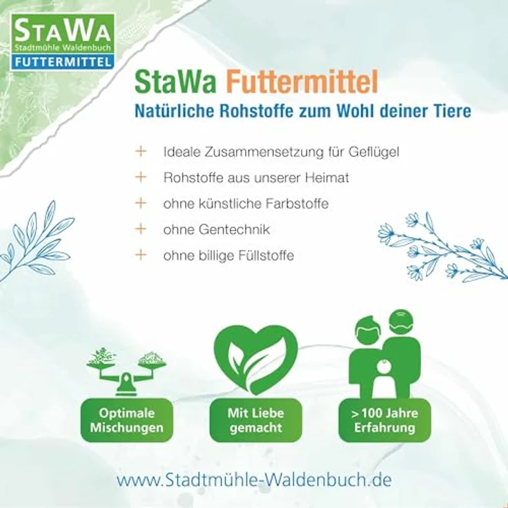 STAWA StaWa Legemehl Elite, Hühnerfutter mit natürlichem Milbenkomplex, 5 kg, ohne Gentechnik und künstliche Zusatzstoffe – Bild 3