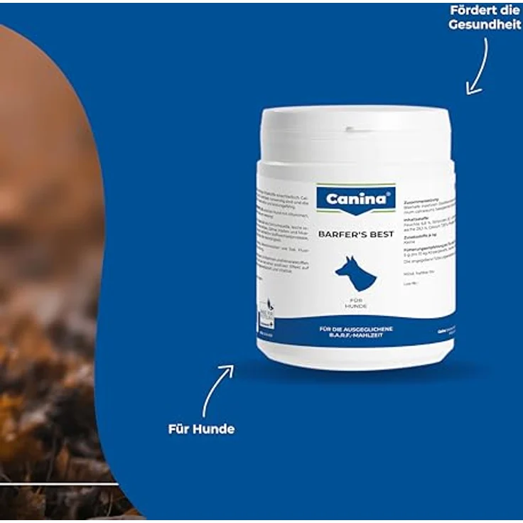 Canina Barfer's Best, Ergänzungsfuttermittel für Hunde mit hochwertigen Vitalstoffen, 0,5 kg, hellbraun – Bild 5