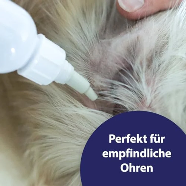Canosept Sensitiv Ohrenreiniger Hund 75ml - Schonender Ohrreiniger mit Mikrosilber, Panthenol & Hamamelis-Extrakt für empfindliche Hundeohren – Bild 2