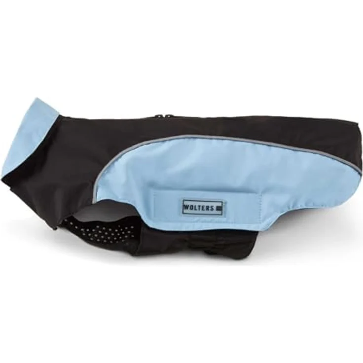 WOLTERS Easy Rain Hunderegenmantel, winddicht und wasserdicht, mit Geschirröffnung, blau Sky - Blue – Bild 1