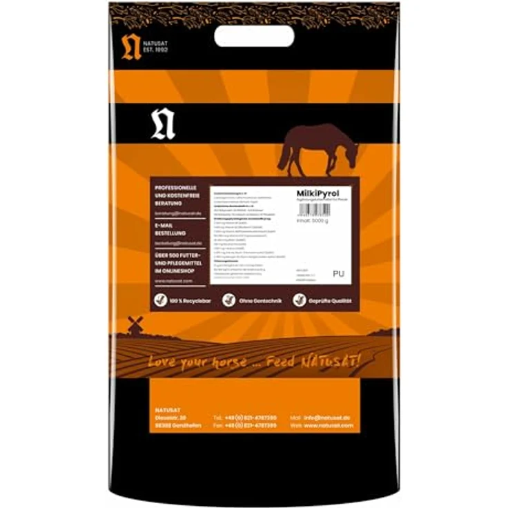NATUSAT Milki Pyrol Pulver, hochdosierte Kombination aller B-Vitamine mit Mangan und Zink, 5 kg – Bild 2