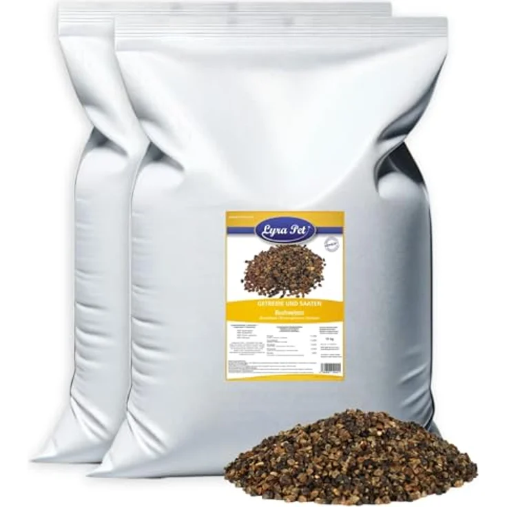 Lyra Pet® 20 kg Buchweizen, Ergänzungsfutter für Wildvögel & Kleinnager, reich an Proteinen, Kohlenhydraten & Ballaststoffen, ganzjährig geeignet – Bild 1