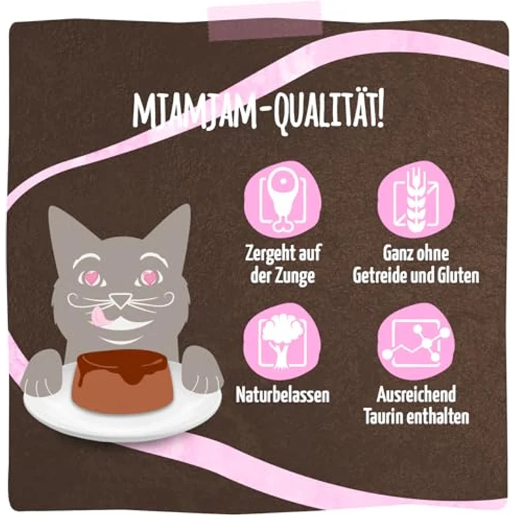 MjAMjAM Panna Gatto, Katzen-Nassfutter mit Huhn & Lachs, getreide- und glutenfrei, 2 x 80 g – Bild 4