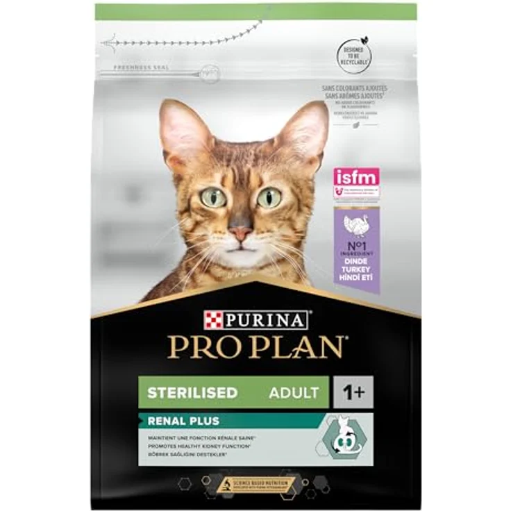Purina Pro Plan Gato Sterilised Pavo, Trockenfutter für kastrierte Katzen, 41% Protein, 3 kg – Bild 2