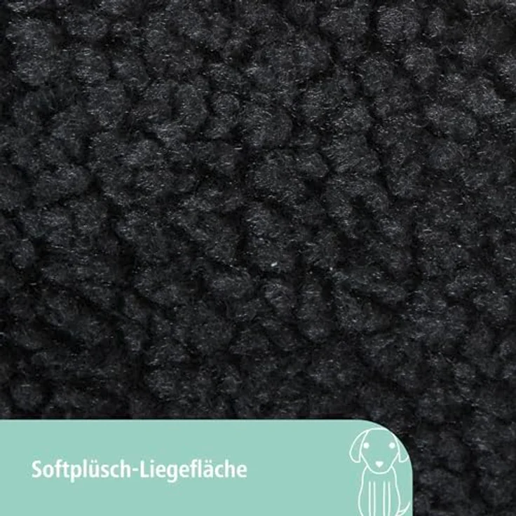 Kerbl Tierkissen Matratze Memory-Foam 115 cm x 75 cm 80328, orthopädische Hundematratze für ältere Hunde, Softplüsch, abnehmbarer Bezug, grau – Bild 5