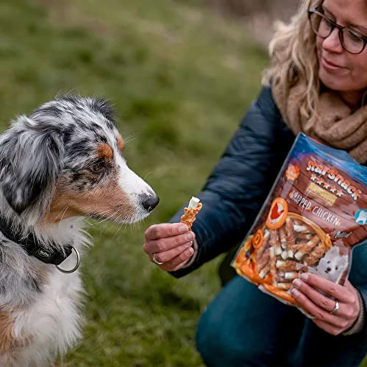 Nobby STARSNACK Barbecue MINI Wrapped Chicken, kalorienarmer Hundesnack mit 82 % Fleischanteil, 375 g – Bild 2