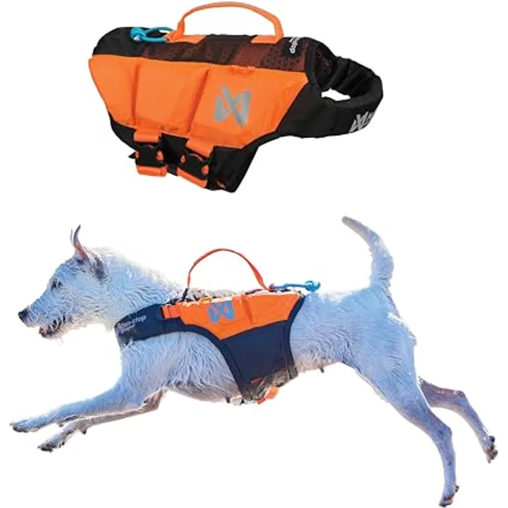 Non-stop dogwear Protector Life Jacket 1732, Schwimmweste mit SAFE-T Wickelsystem und SAFE-R Auftriebskonstruktion, Größe 3