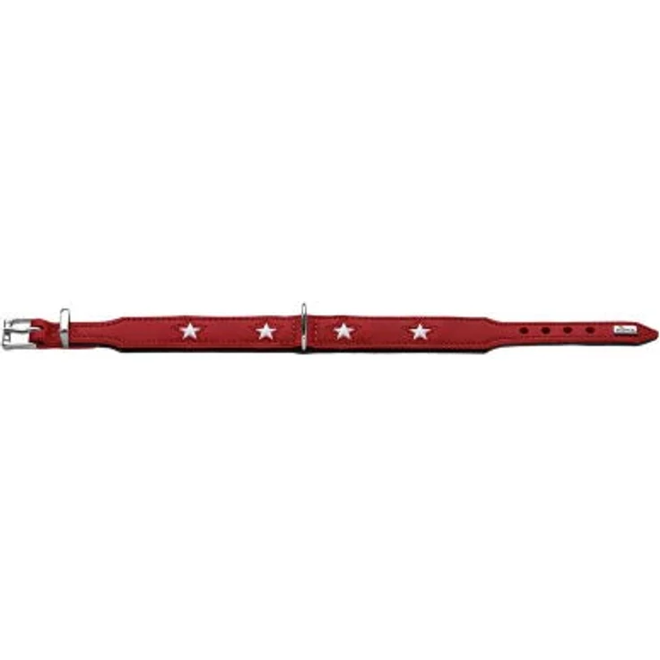 Hunter Hunde-Halsband Magic Star rot-schwarz S – Bild 4