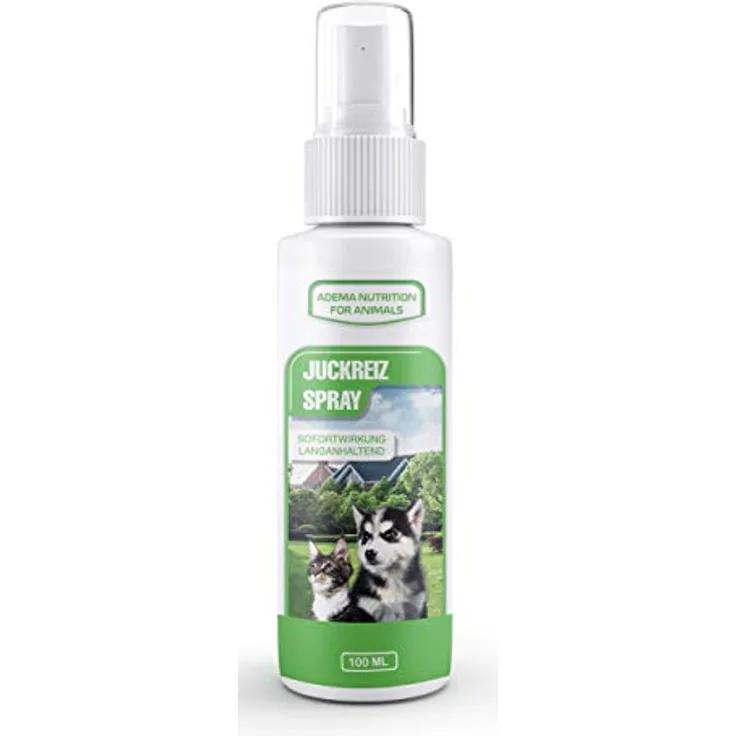 Adema Nutrition® Juckreiz Spray für Hunde und Katzen, Sofortwirkung gegen Entzündungen, 100 ml