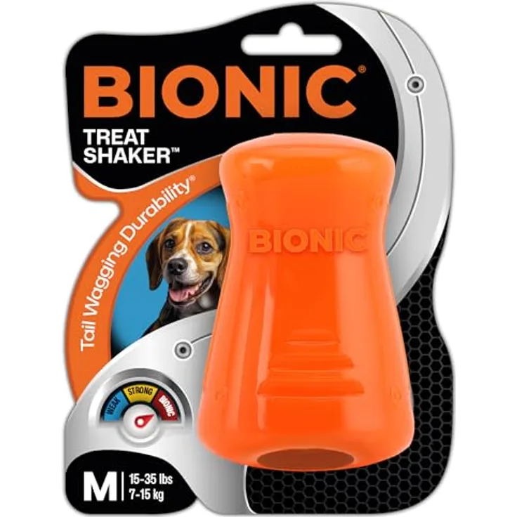 BIONIC Treat Shaker, Hundespielzeug aus robustem Gummi, medium