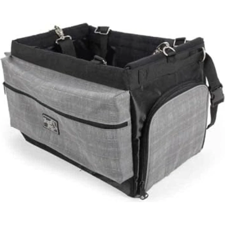 afp Tiertransporttasche New Travel Dog - Bicycle Delux Bag - With Connector, Aluminiumrahmen, bis 8 kg, blau – Bild 2