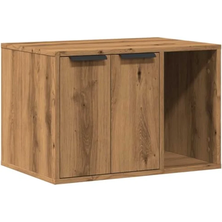 vidaXL Katzentoilette, Katzenklo Artisan-Eiche 60x40x40 cm Holzwerkstoff – Bild 2