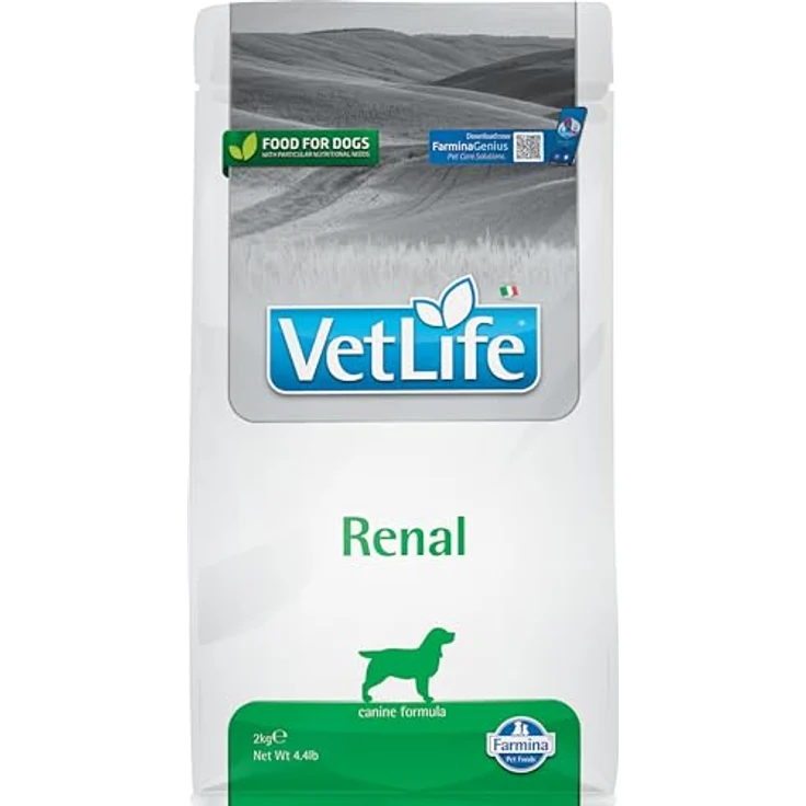 Farmina Vet Life Dog Renal, Diätisches Hunde-Trockenfutter zur Unterstützung der Nierenfunktion, 2kg – Bild 2